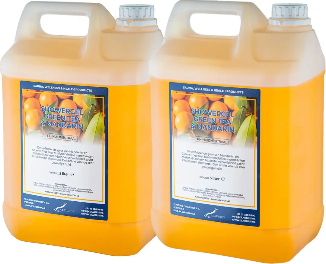 Splashbox Cosmetics Douchegel Green Tea & Mandarin 10L