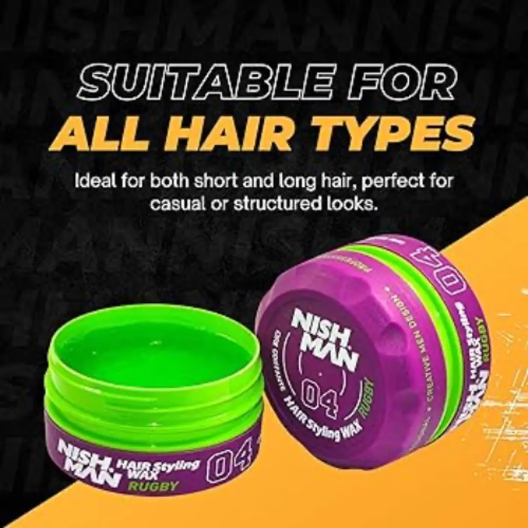 Nishman Hair Styling Wax 04 Ruby - 6 Stuks