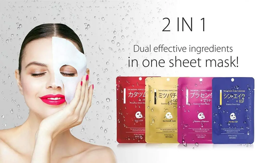 Mitomo Snail & EGF Gezichtsmaskers 6 Stuks - 150ml