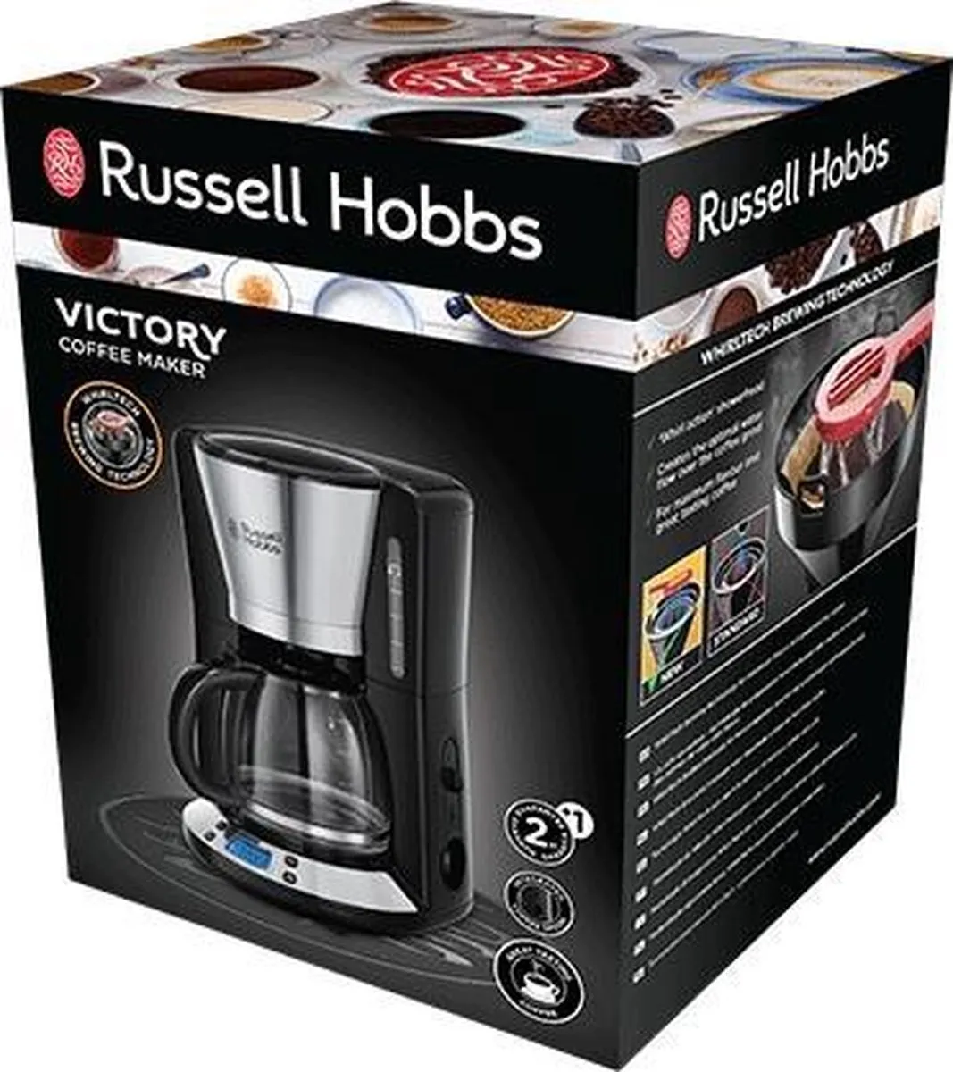 Russell Hobbs Victory Filterkoffiezetapparaat 24030-56 - 1100W - Roestvrijstaal