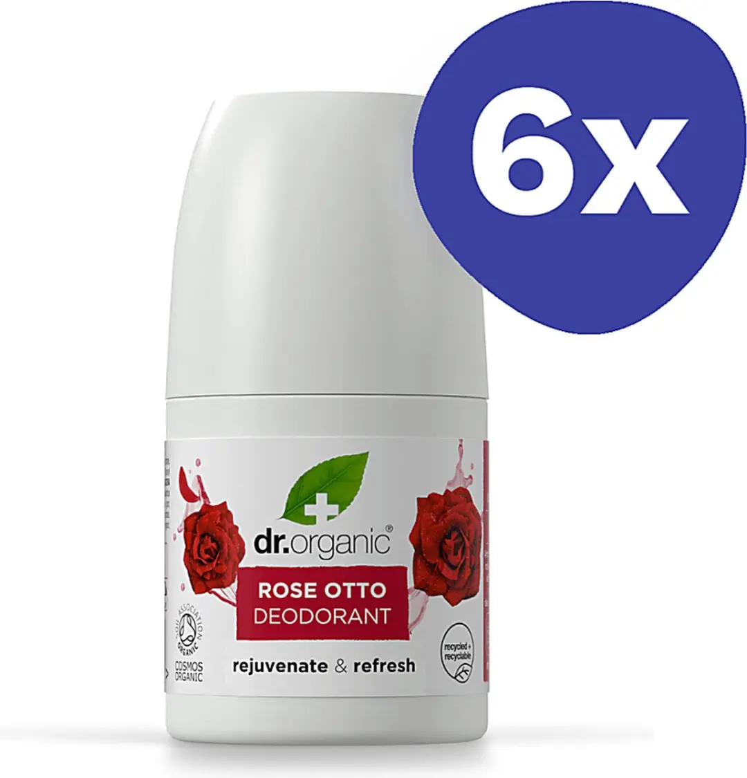 Dr Organic Rozen Otto Deodorant 6x50ml