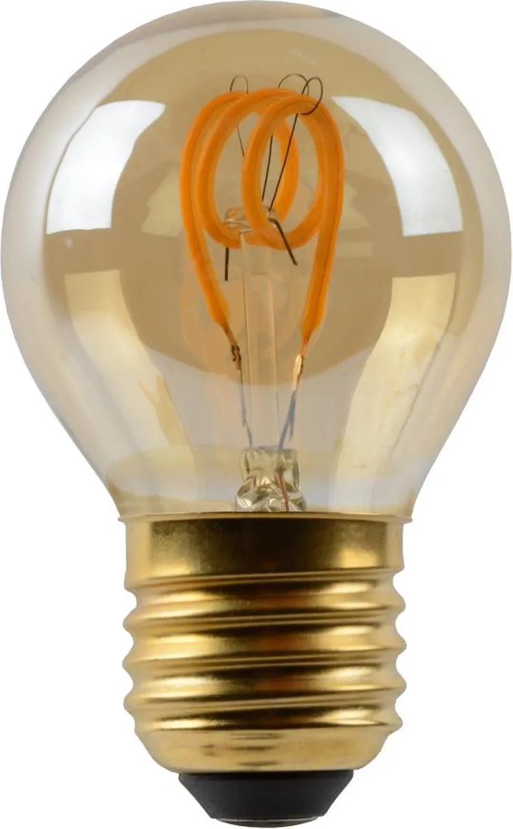 Lucide G45 LED Filamentlamp E27 3W 2200K - Amber
