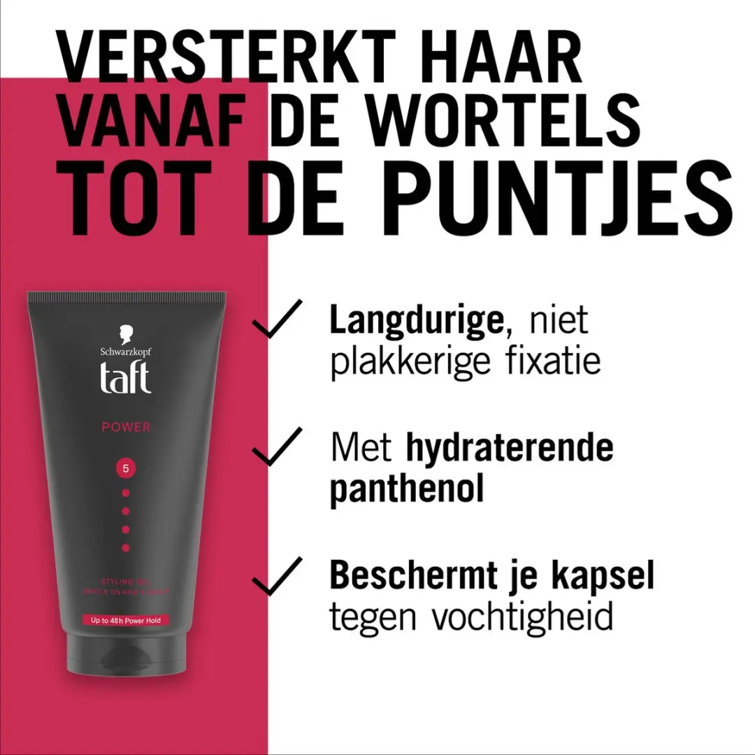 Taft Power Styling Gel Sterke Fixatie - 6x150ml