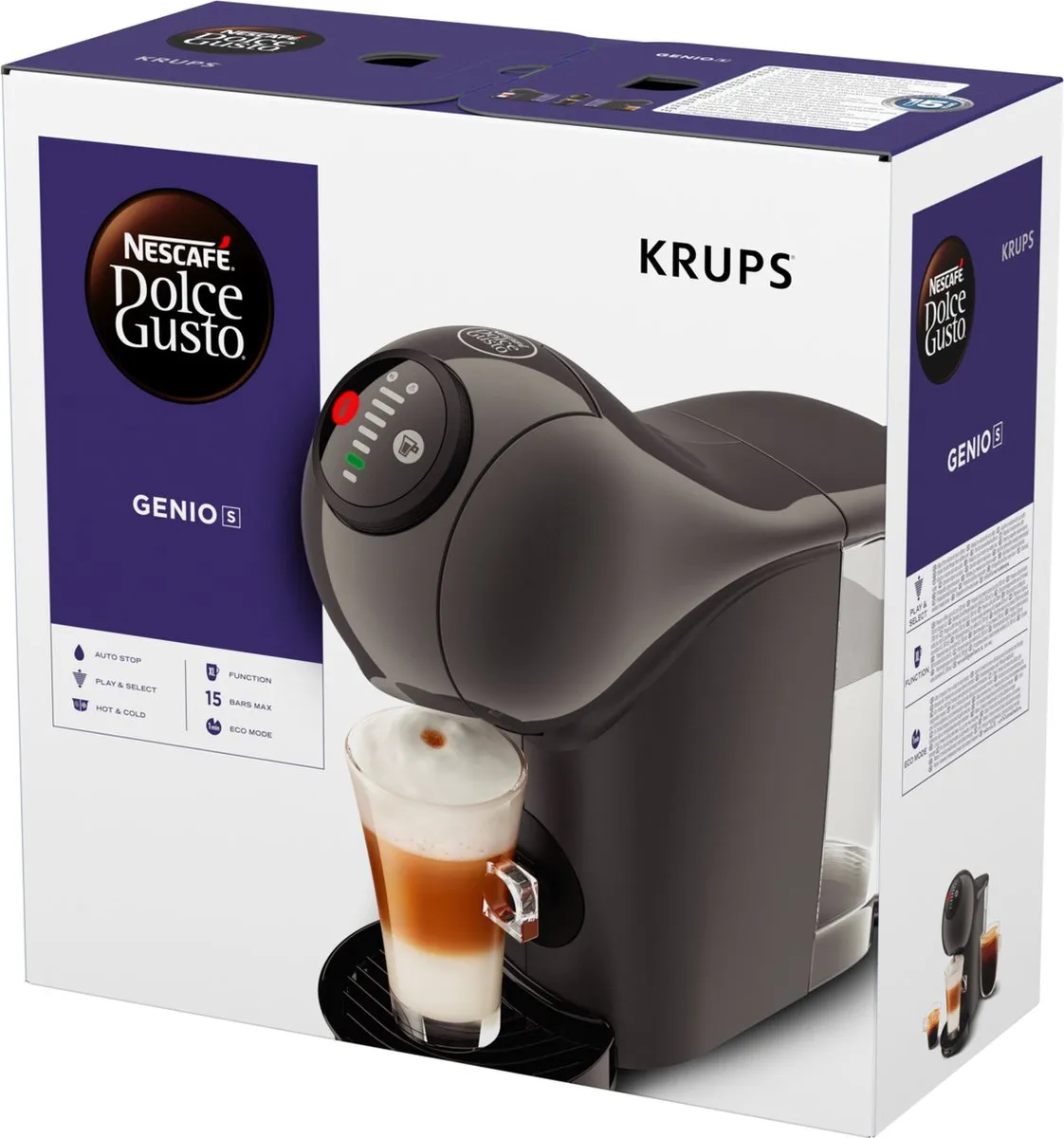 Krups NESCAFÉ Dolce Gusto Genio S KP243B Koffiecupmachine - Antraciet