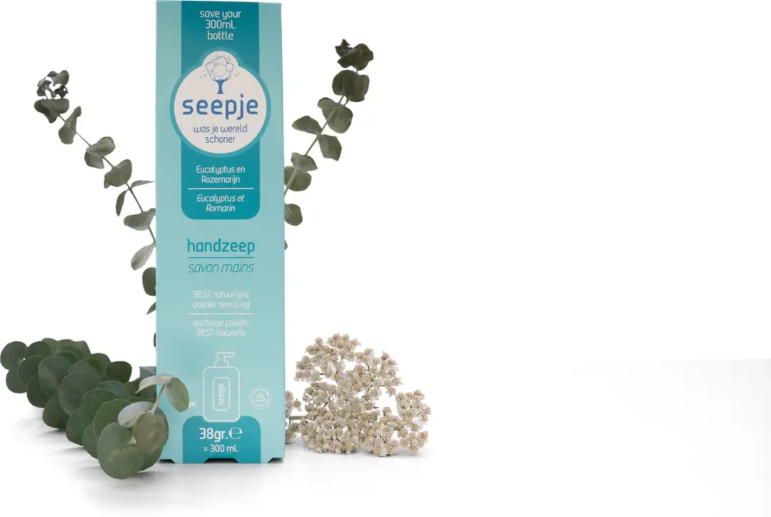 Seepje Handzeep Navulling Eucalyptus Rozemarijn 38ml - 10 Stuks