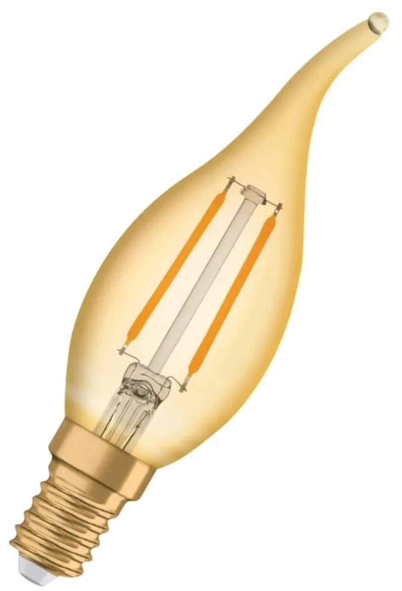 LEDVANCE OSRAM Vintage 1906 Classic Goud E14 2.5W - Zeer warmwit