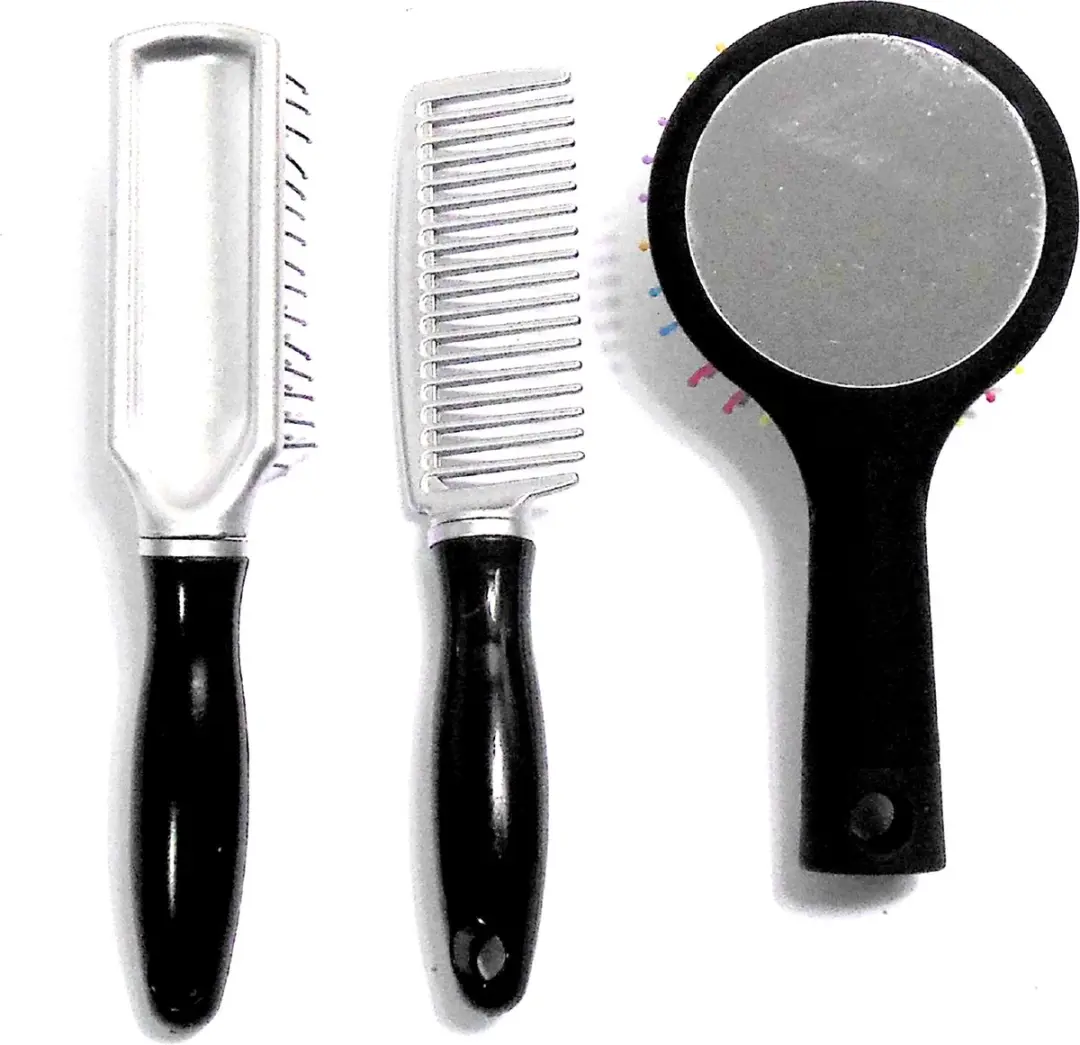 Hairmode Haarborstels & Haarkam Set - 3 Stuks - Multicolor