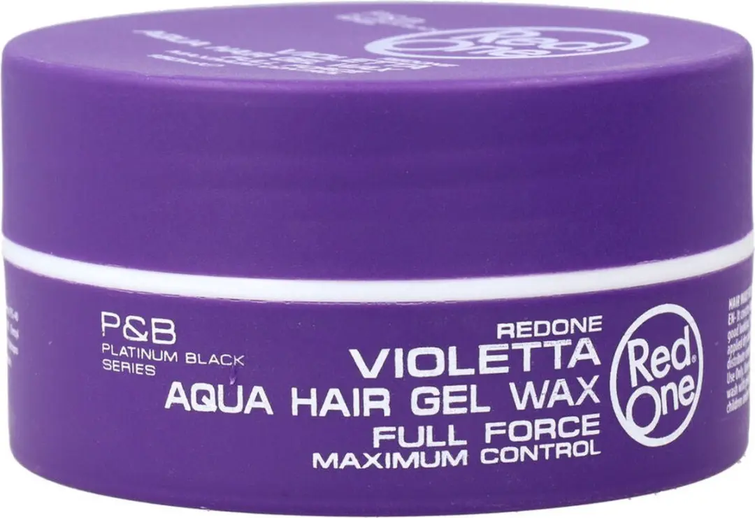 Red One Aqua Hair Gel Wax Quicksilver 150ml - 6 Stuks