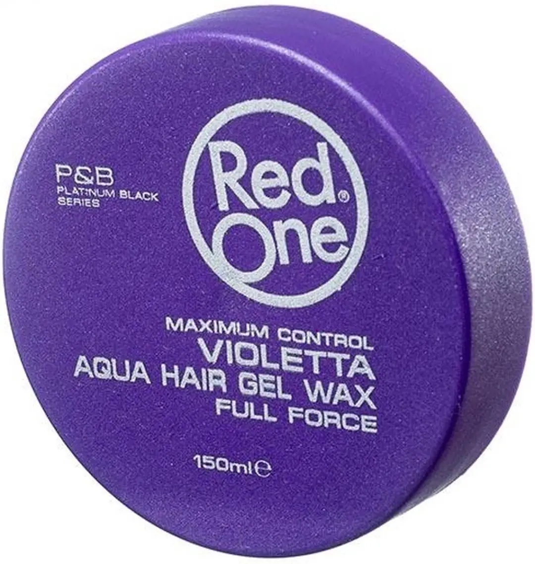 Red One Aqua Hair Gel Wax Quicksilver 150ml - 6 Stuks