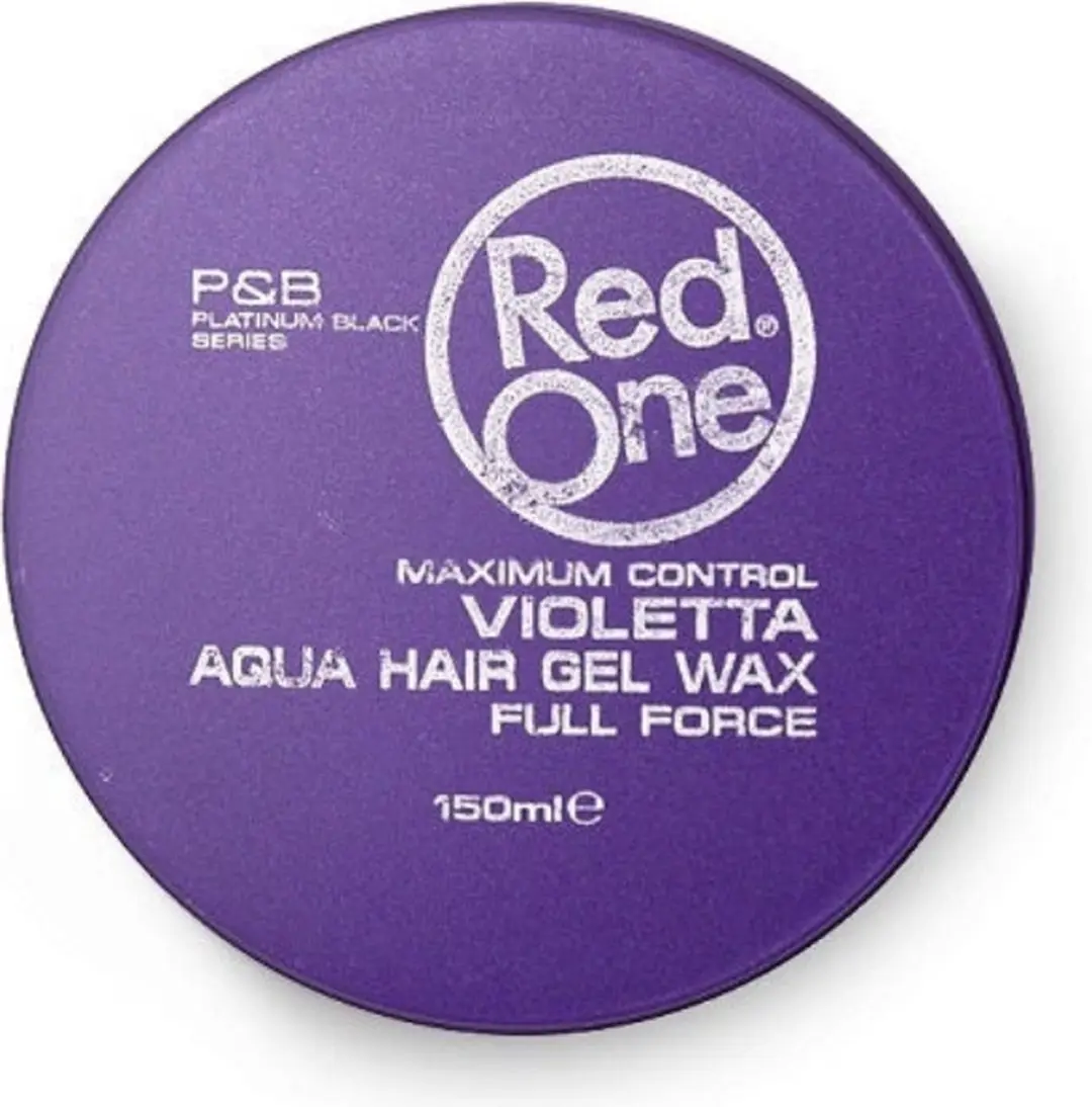 Red One Aqua Hair Gel Wax Quicksilver 150ml - 6 Stuks