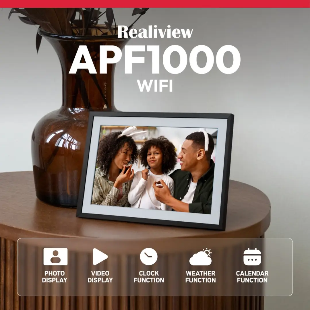AgfaPhoto Frameo APF1000WIFI Digitale Fotolijst 10 inch - Zwart