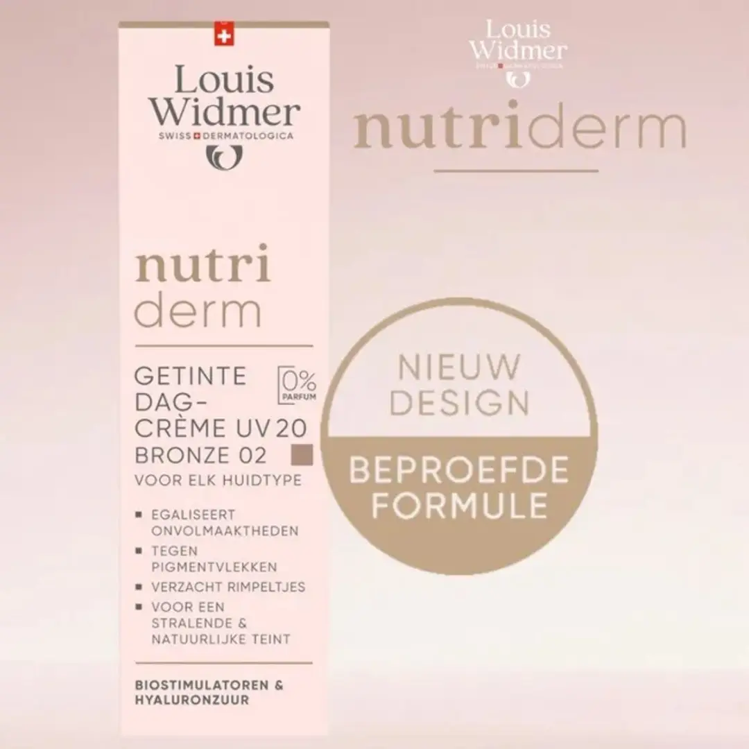 Louis Widmer Nutriderm Getinte Dagcrème UV 20 Bronze 30ml - afbeelding 6 van 6