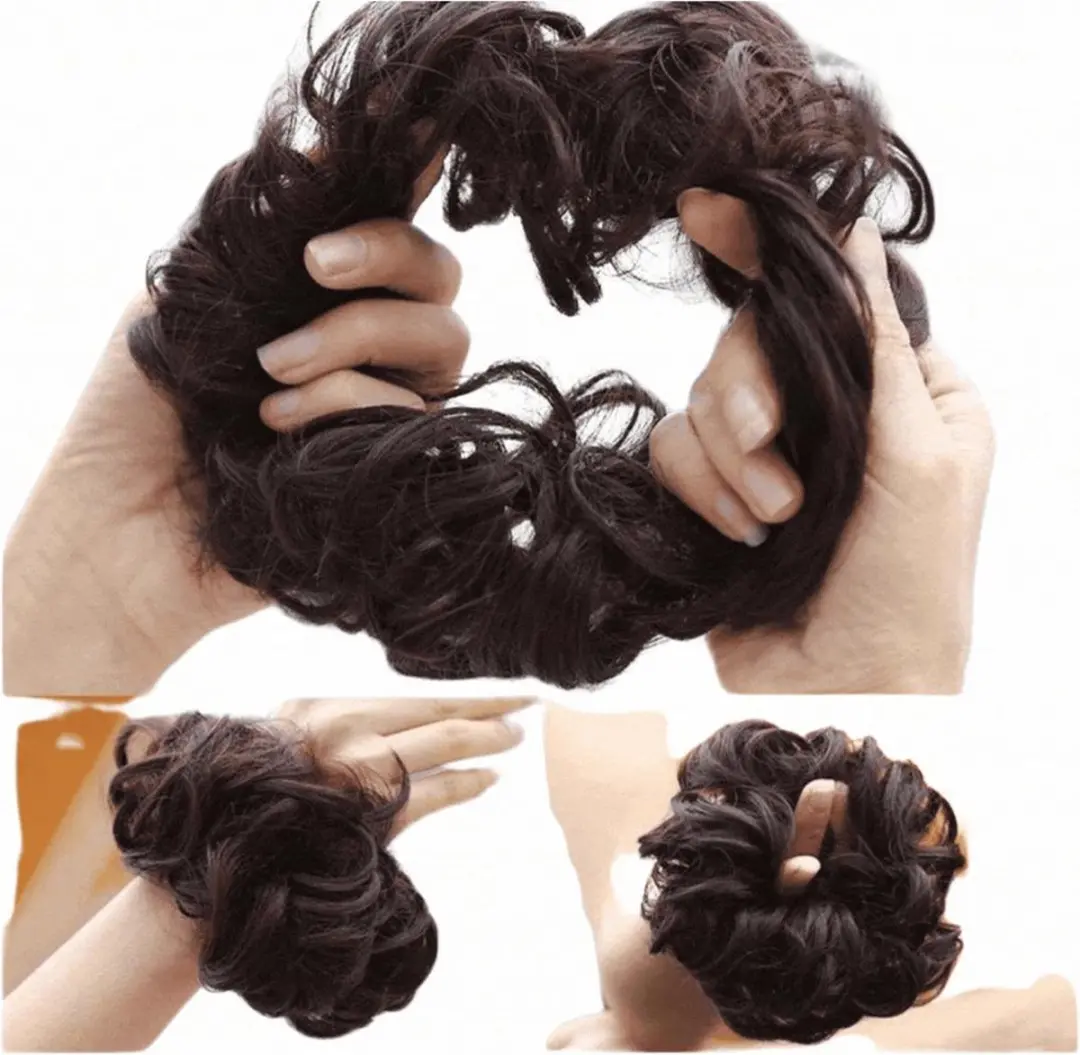 Guardian Beauty Messy Bun Haarwrap Extensie - Bruin #12/24 - afbeelding 3 van 6