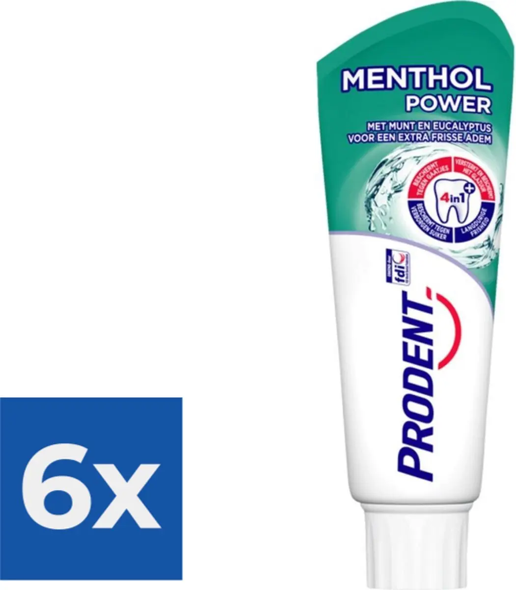 Prodent Tandpasta Menthol Power 6x75ml