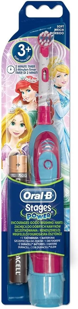 Oral-B Stages Power Kids CLS Disney Princess Elektrische Tandenborstel - Roze/Rood