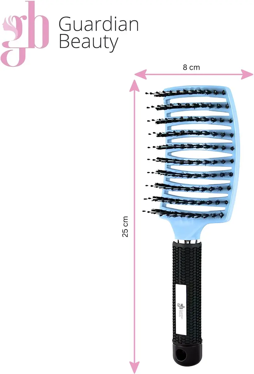 Guardian Beauty Anti Klit Haarborstel Blauw - 2 Stuks - afbeelding 2 van 6