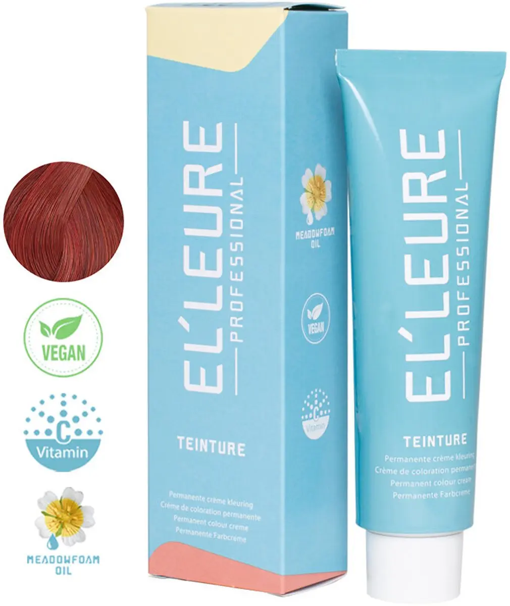 Elleure Haarverf 6.66 Donkerblond Intensief Rood 100ml