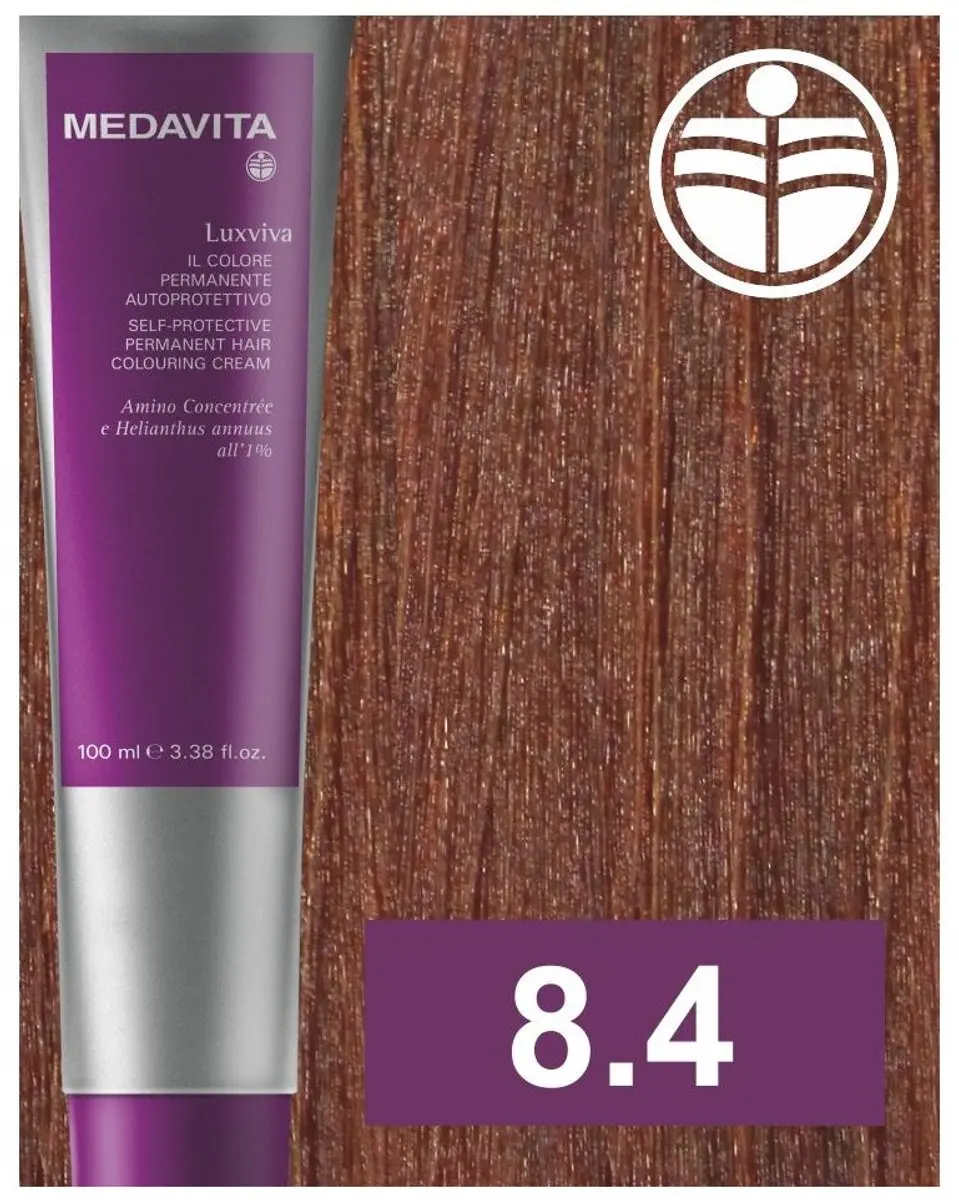 Medavita Luxviva Color 8.4 Lichtblond Koper
