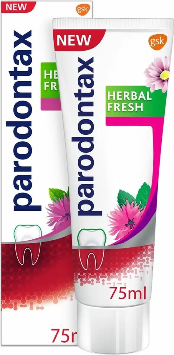 Parodontax Tandpasta Herbal Fresh Bergamot & Mint - 300ml (4x75ml)