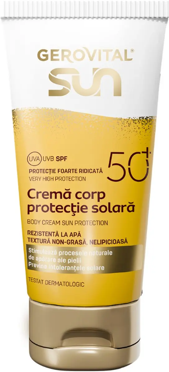 Gerovital SUN Zonnebrandcrème Lichaam SPF50+ 150ml