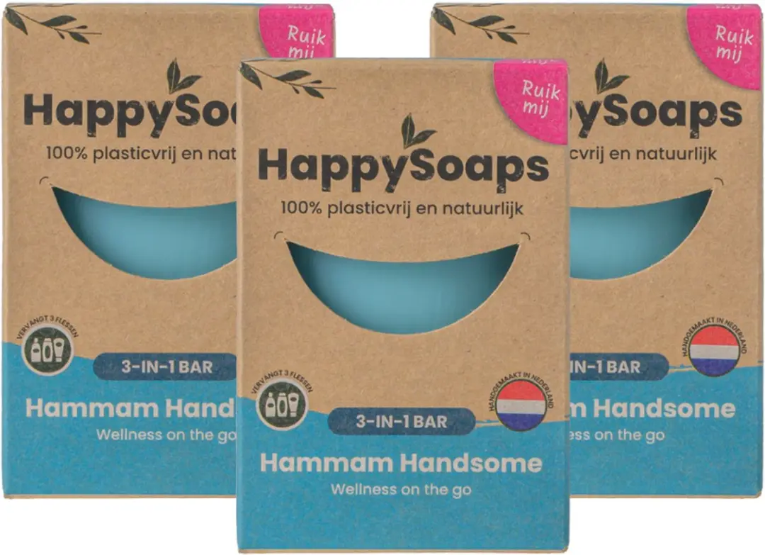 HappySoaps Hammam Handsome 3-in-1 Bar