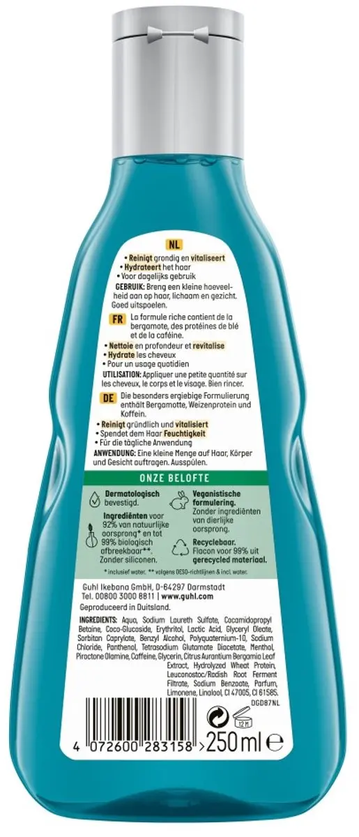 Guhl Shampoo Man Freshness & Care 250ml