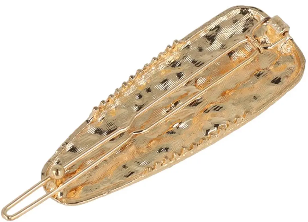 Haarsoires Druppelvorm Haarclip 6cm - Goud
