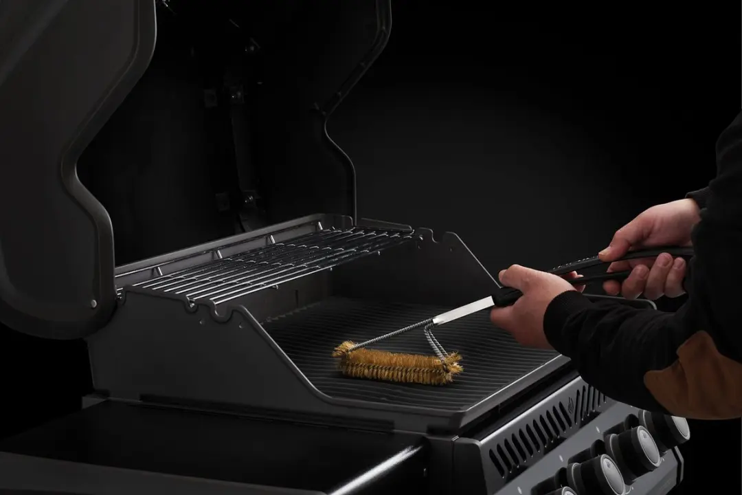 Napoleon Messing Grillborstel 3x Parallel - Wit