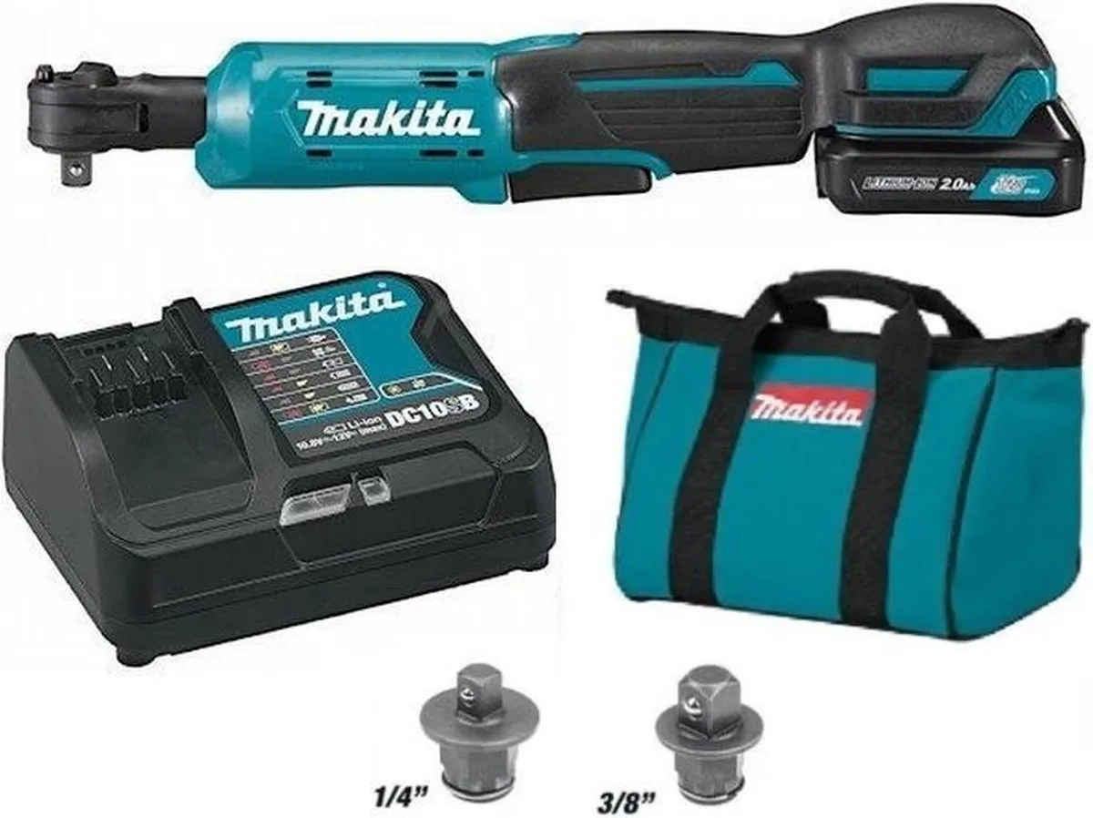 Makita WR100DSA 12V Accu Ratelsleutel - 47,5Nm - 2,0Ah - afbeelding 3 van 6