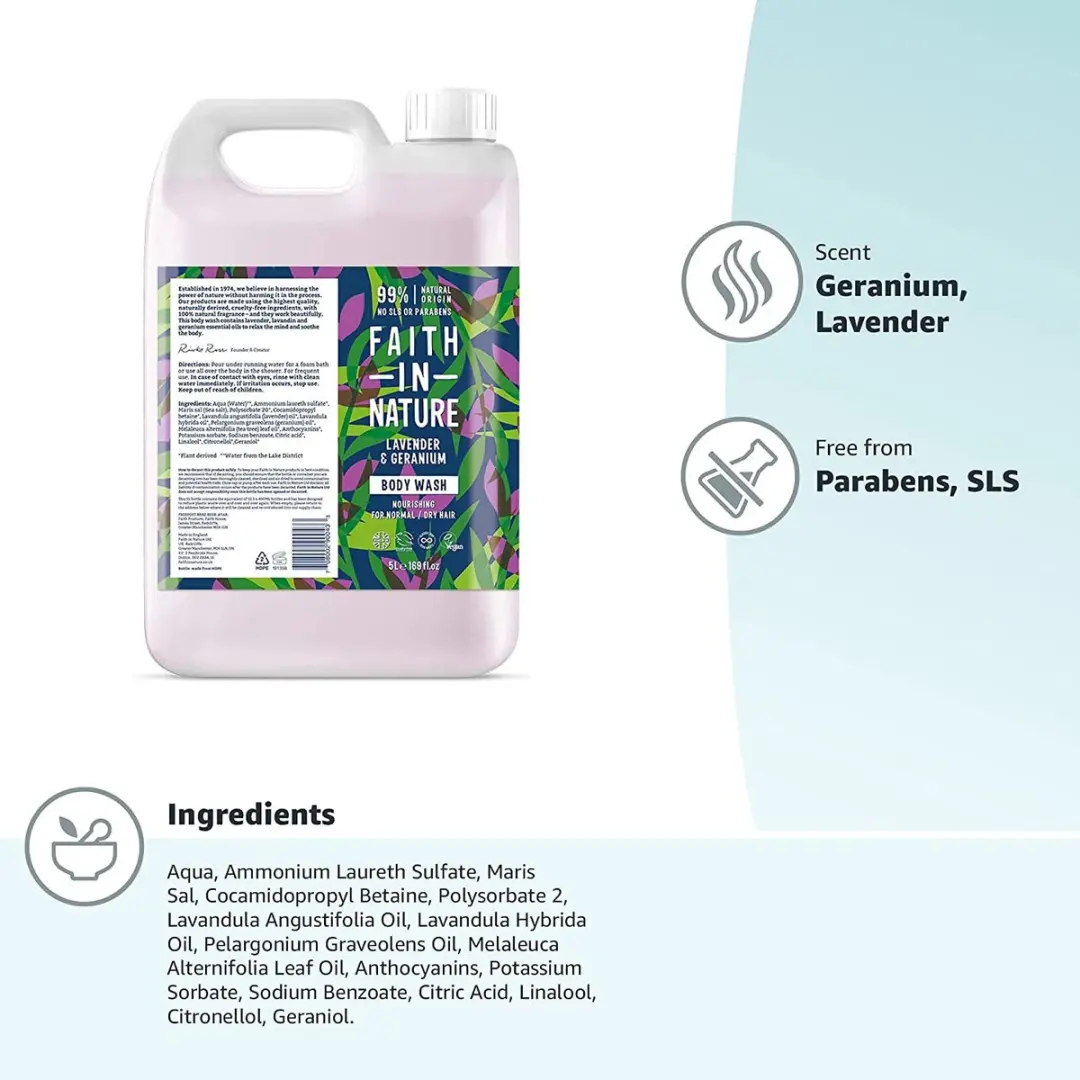 Faith In Nature Bodywash Lavendel 5L
