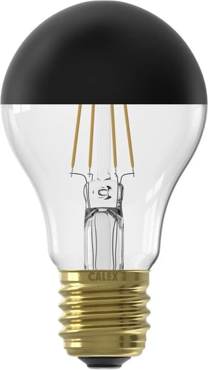 Calex Standard Top Mirror E27 - 180 Lumen - Zwart
