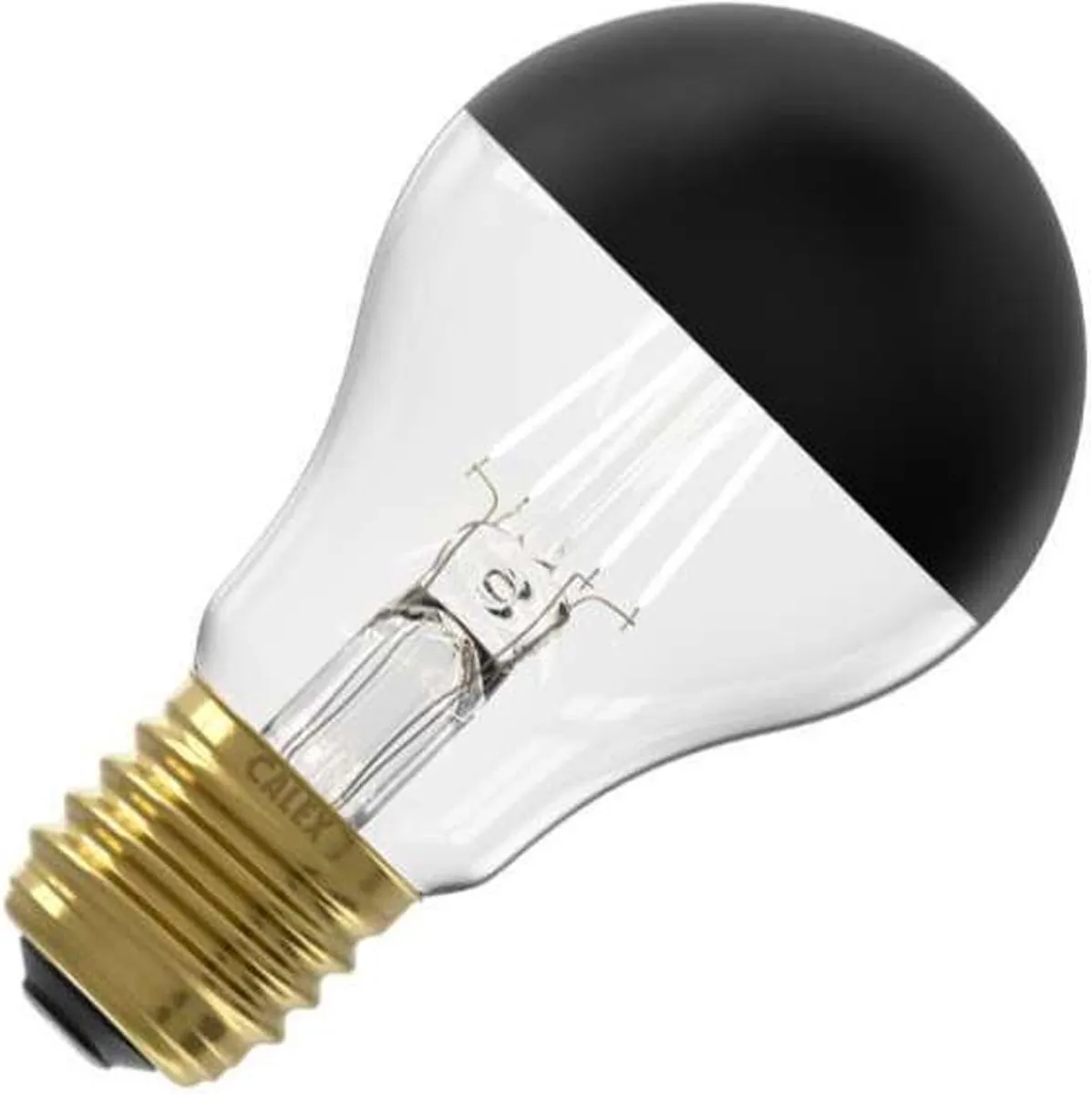 Calex Standard Top Mirror E27 - 180 Lumen - Zwart