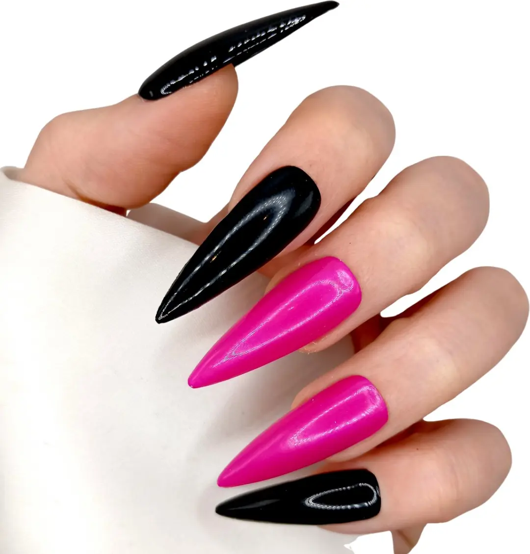 SD Press on Nails B-242 XL Stiletto Kunstnagels