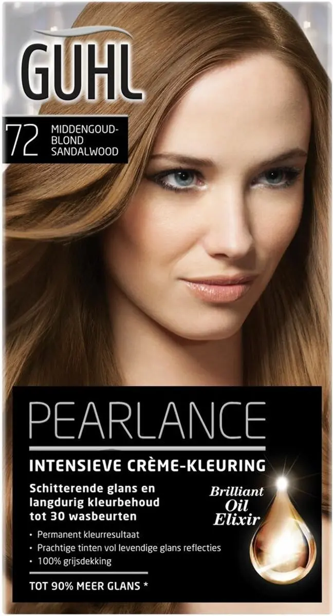 Guhl Pearlance Haarkleuring 72 Middengoudblond Sandalwood - 3 Stuks