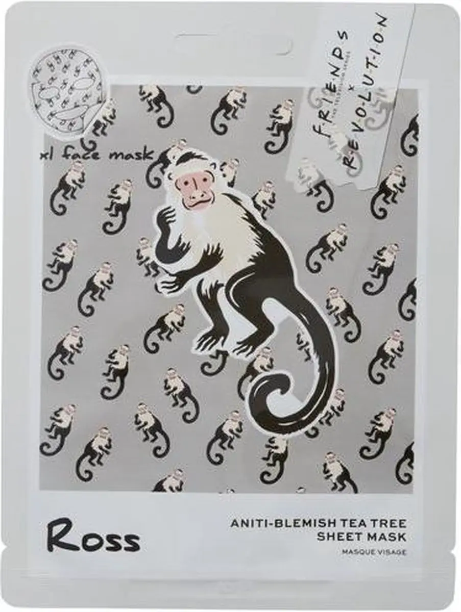Makeup Revolution x Friends Ross Tea Tree Sheet Mask