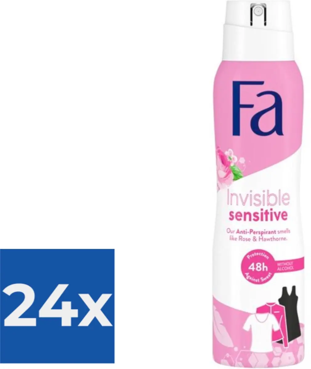 Fa Deo Spray 150ml Invisible Sensitive