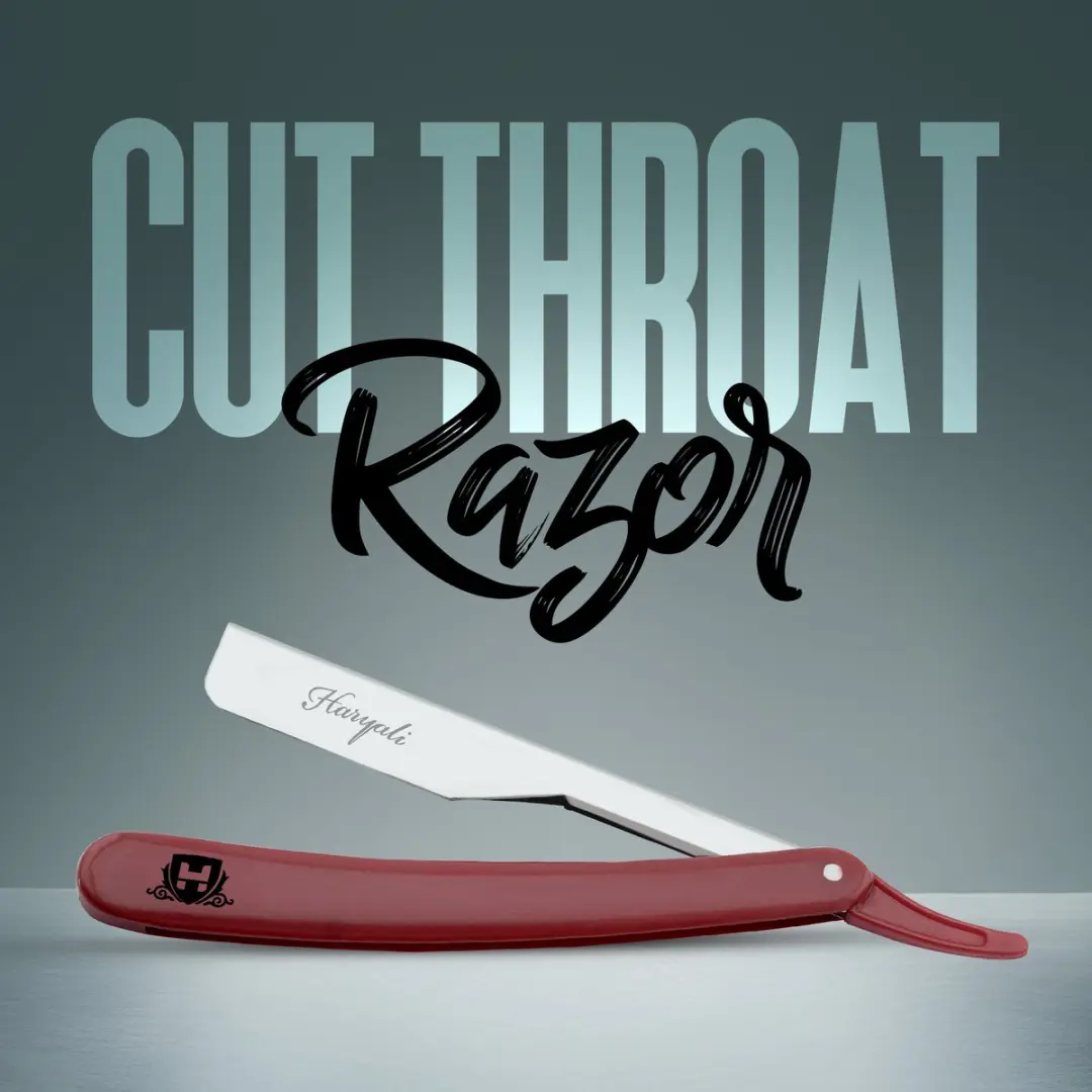 Haryali London Cut Throat Scheermes Kastanjebruin - afbeelding 6 van 6