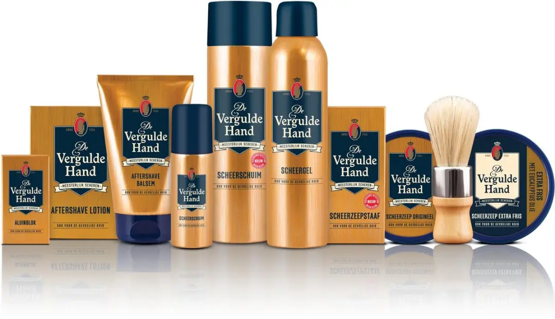 Vergulde Hand Scheerzeepstaaf 75g