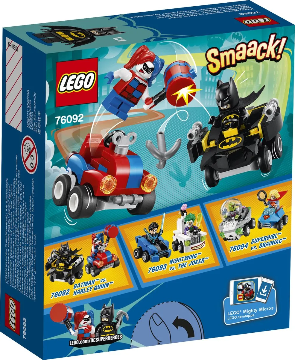 LEGO Super Heroes Mighty Micros Batman vs. Harley Quinn 76092 - 86 Stukken - afbeelding 6 van 6