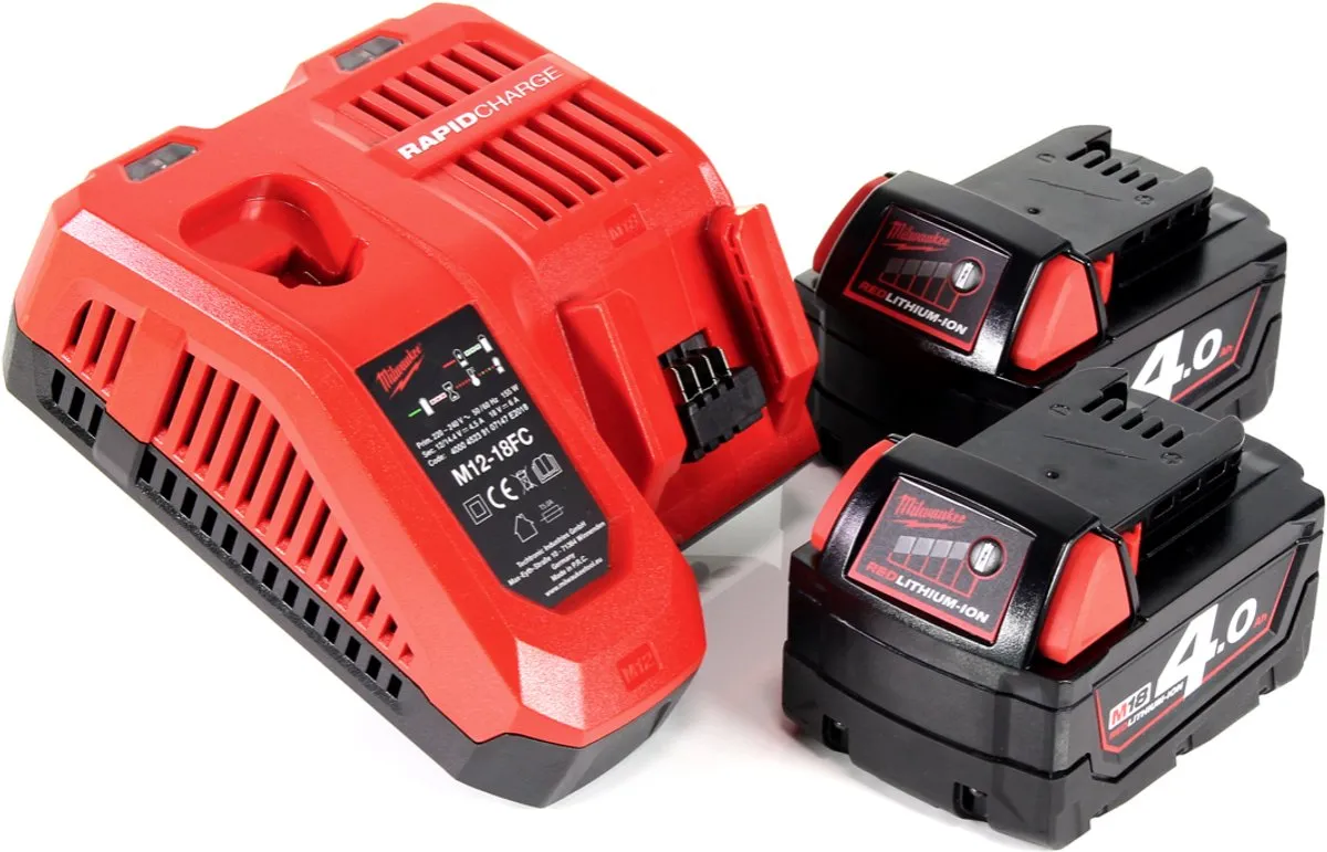 Milwaukee M18 NRG-402 Accu 2x 4.0Ah 18V