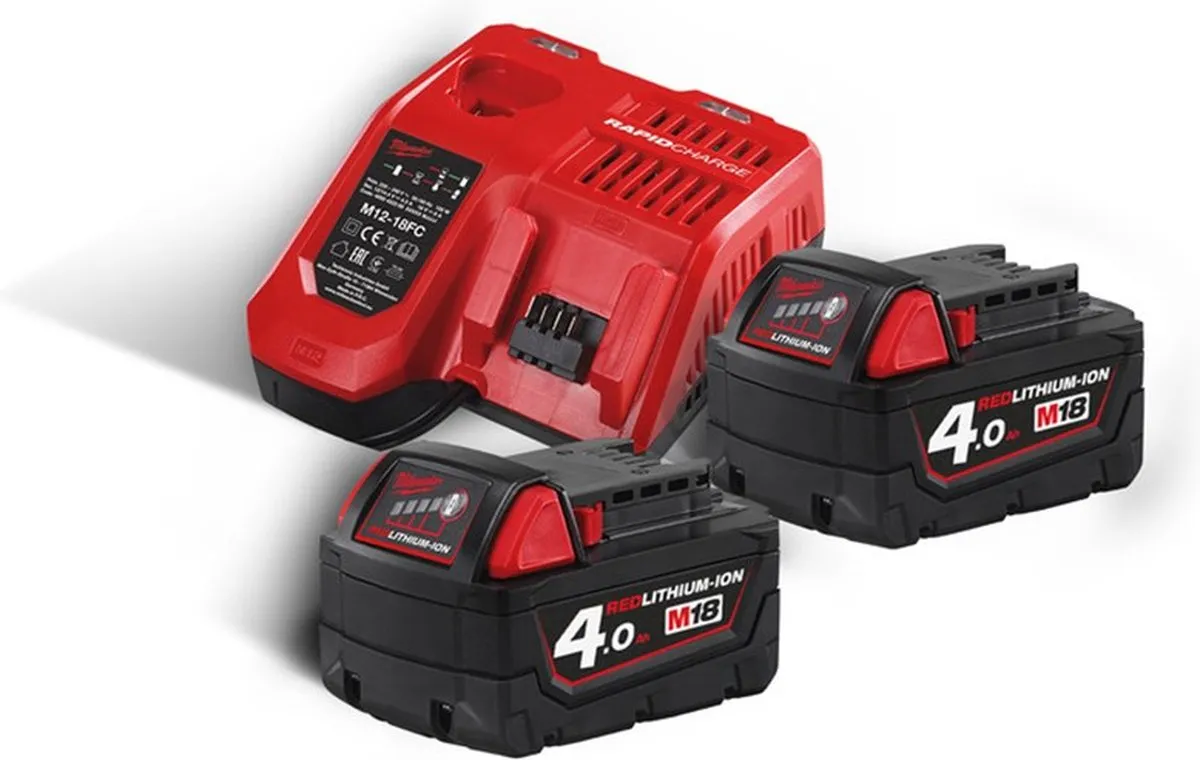 Milwaukee M18 NRG-402 Accu 2x 4.0Ah 18V