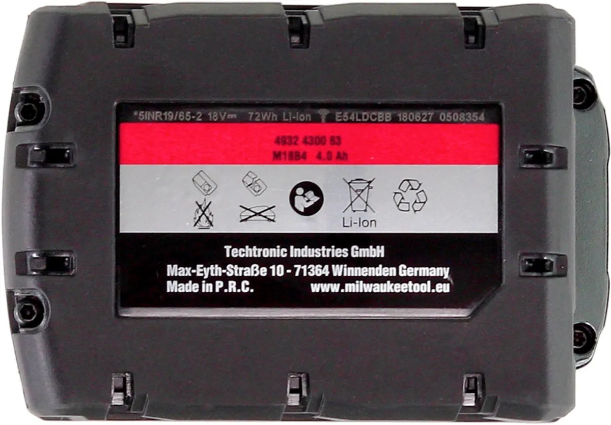 Milwaukee M18 NRG-402 Accu 2x 4.0Ah 18V