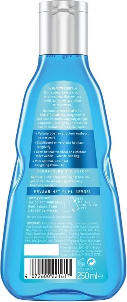 Guhl Shampoo Langdurig Volume 250ml - 4 Stuks