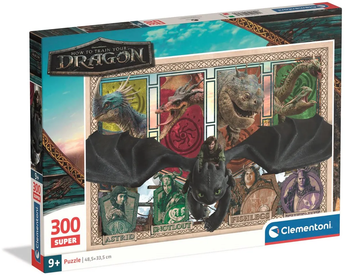 Clementoni How to Train Your Dragon Puzzel 300 Stuks