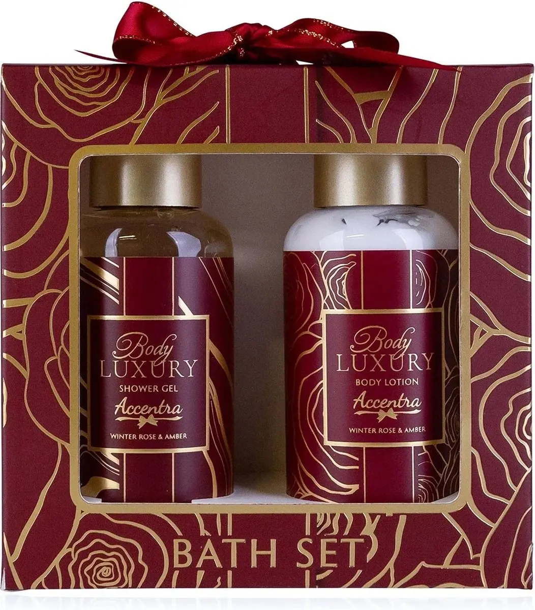 Accentra Winter Rose & Amber Bath Set