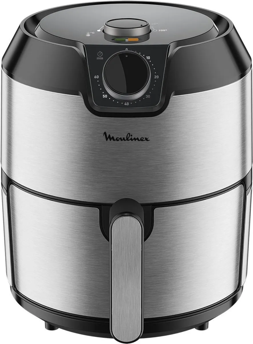 Moulinex Easy Fry Classic EZ201D10 Heteluchtfriteuse 1400W - 1200g - Zwart/RVS