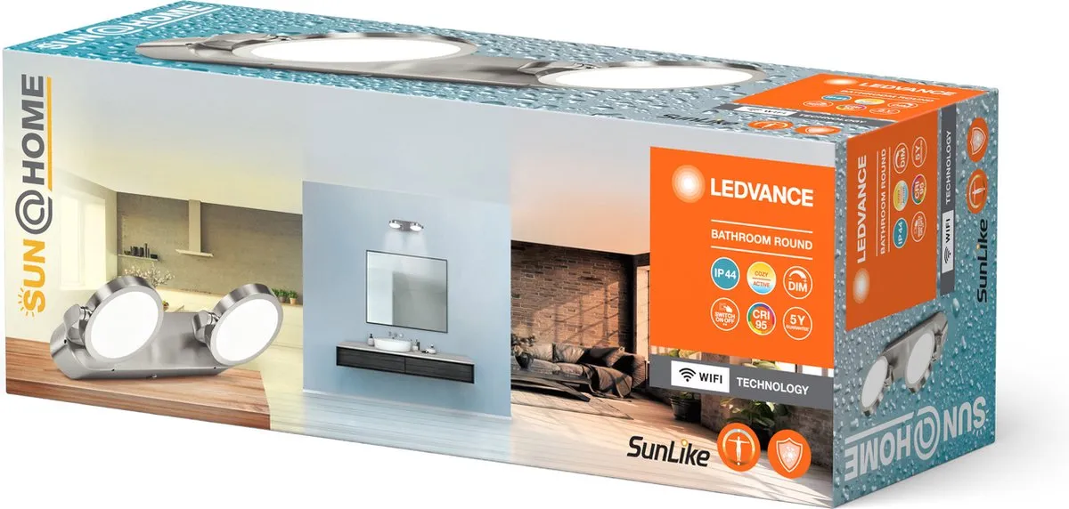LEDVANCE SUN@Home Badkamerlamp 14W IP44 - Wit 2200K - afbeelding 6 van 6