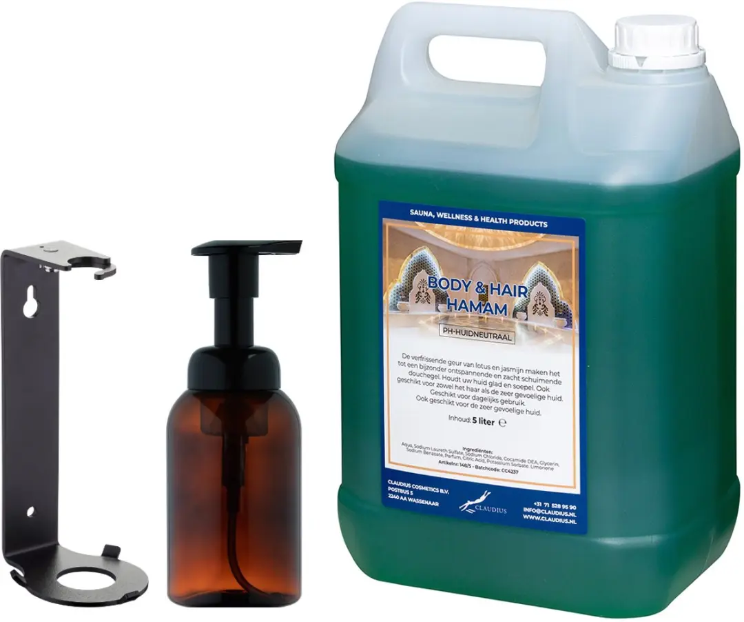 Splashbox Cosmetics Body & Hair Hamam 2-in-1 Dispenser - 5L + 300ml
