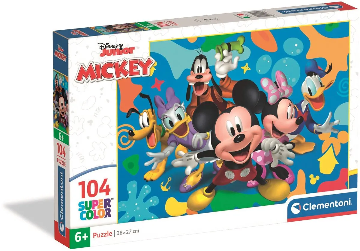 Clementoni Disney Mickey en Vrienden Puzzel 104 Stukjes