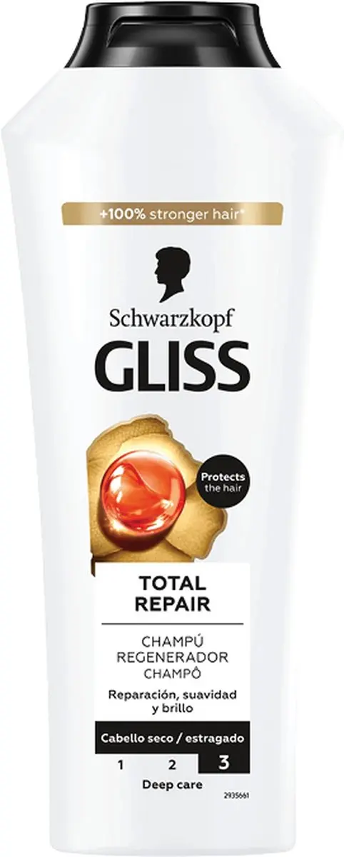 Gliss Kur Shampoo Total Repair 2400ml - 6x400ml